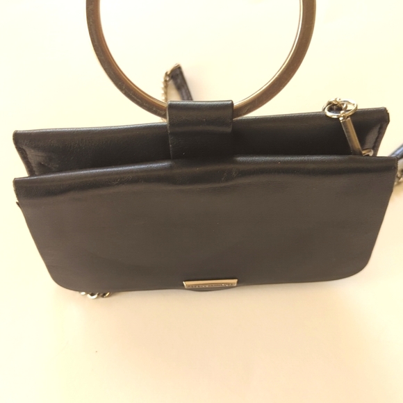 Rebecca Minkoff Black Silver Studded Leather Chain Crossbody Bag - Picture 8 of 9